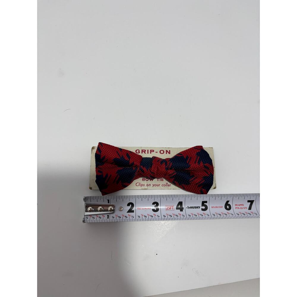 Janie And Jack Boys Bow Tie - Red with Blue Playful Blue Moose New With Tags